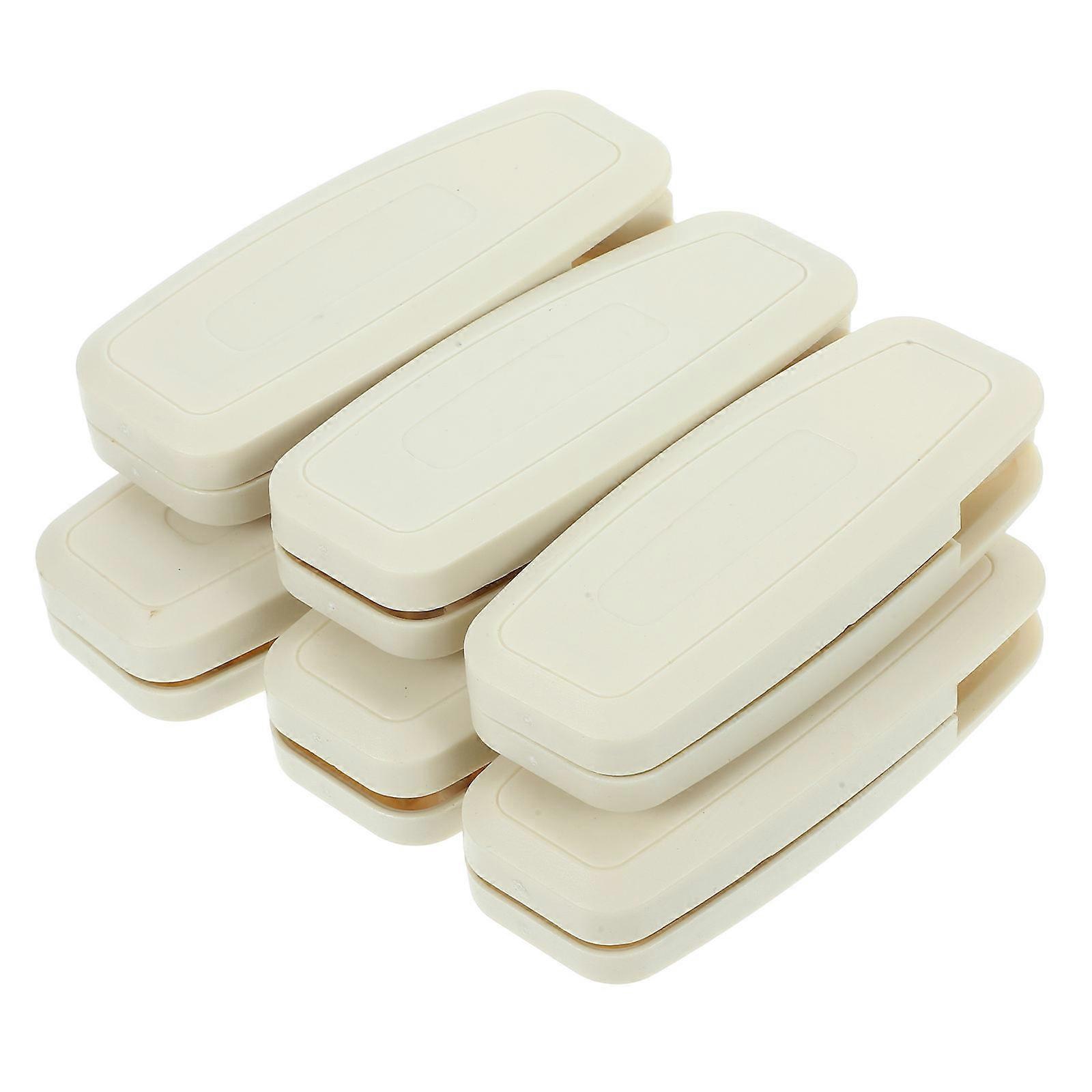 White Roller Blind Handle for Home Strong Plastic Material Simple Design Practical Use 6pcs