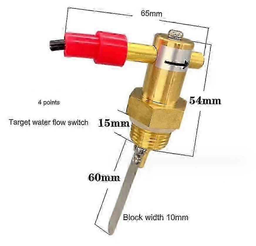 1pcs DN20 70w 1 inch flow sensor induction signal Target water flow switch hwy