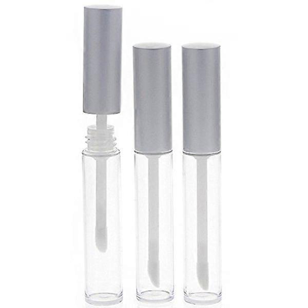 3szt 6ml Gloss Lip Balm Tubes Pojemnik Gloss Lip Wand Butelki Puste (Srebrne)