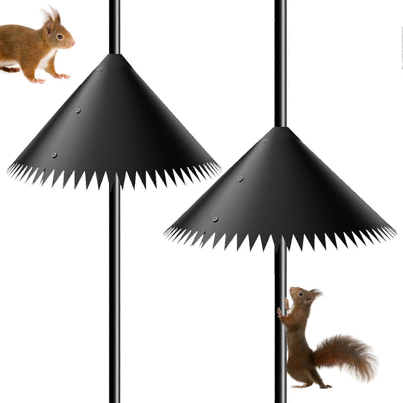 Squirrel Baffle Outside Rotating Squirrel Sign Small Pet Accessory for Shepherd Hook, Bird Feeder'