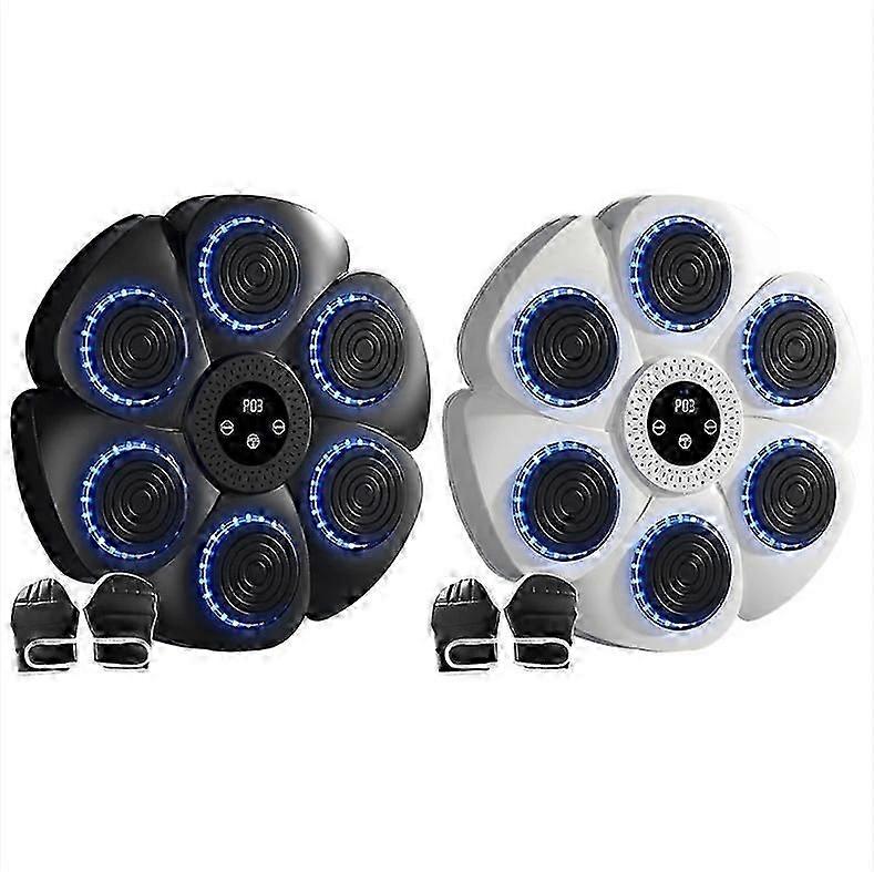 Music Boxing Machine, 2024 New Smart Wall Boxing Machine -Bluetooth with Boxing Gloves Adults Kids 9 Speed and Count