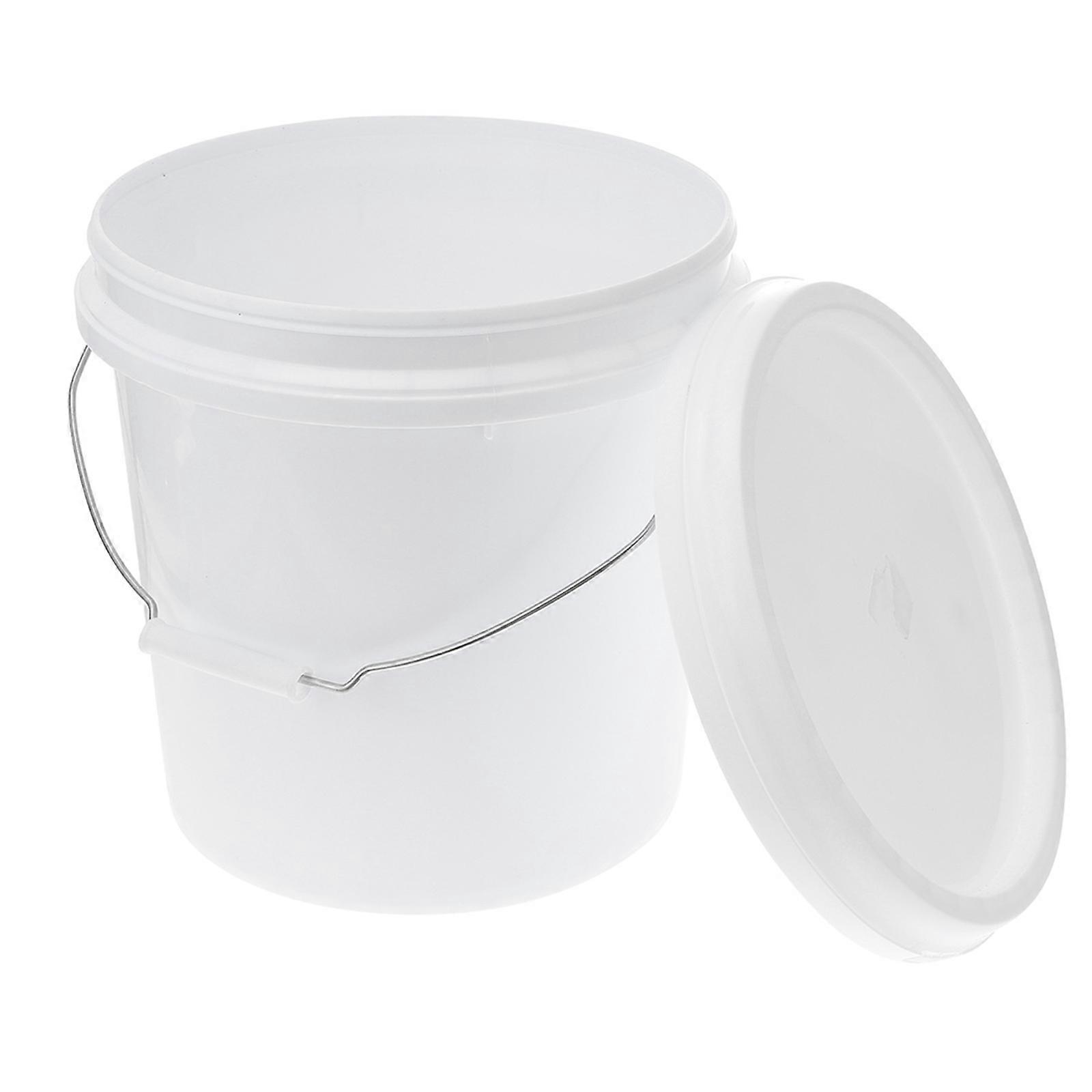 Food Grade Plastic Bucket with Lid – Versatile Storage Container for Paint, Water, and Pet Food