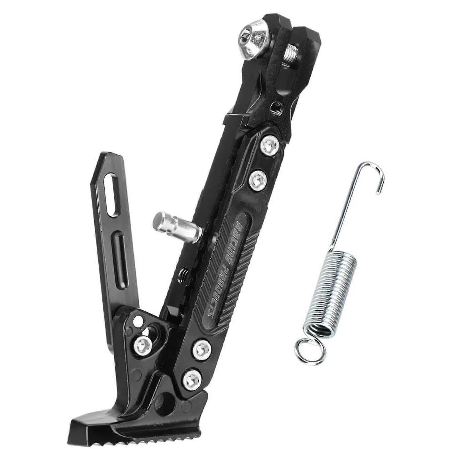 Motorcycle Universal Stand Magnification Pad Plate Side Stand Extension (Black)