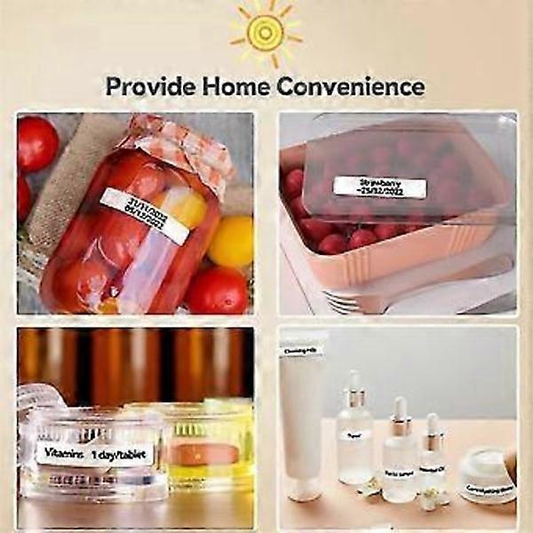 Portable Label Printer P12 Wireless Bluetooth Continuous Label Printer Label Machine for Storage Office Home, A