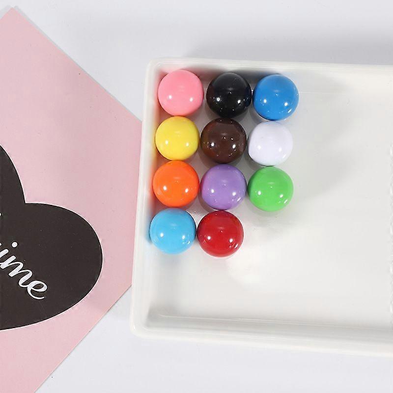 120pcs Game Marbles Replacement: Solid Color Small Balls For Chinese Checkers Game Marble Run Math Teaching Aid Kids Learning Toy 15mm