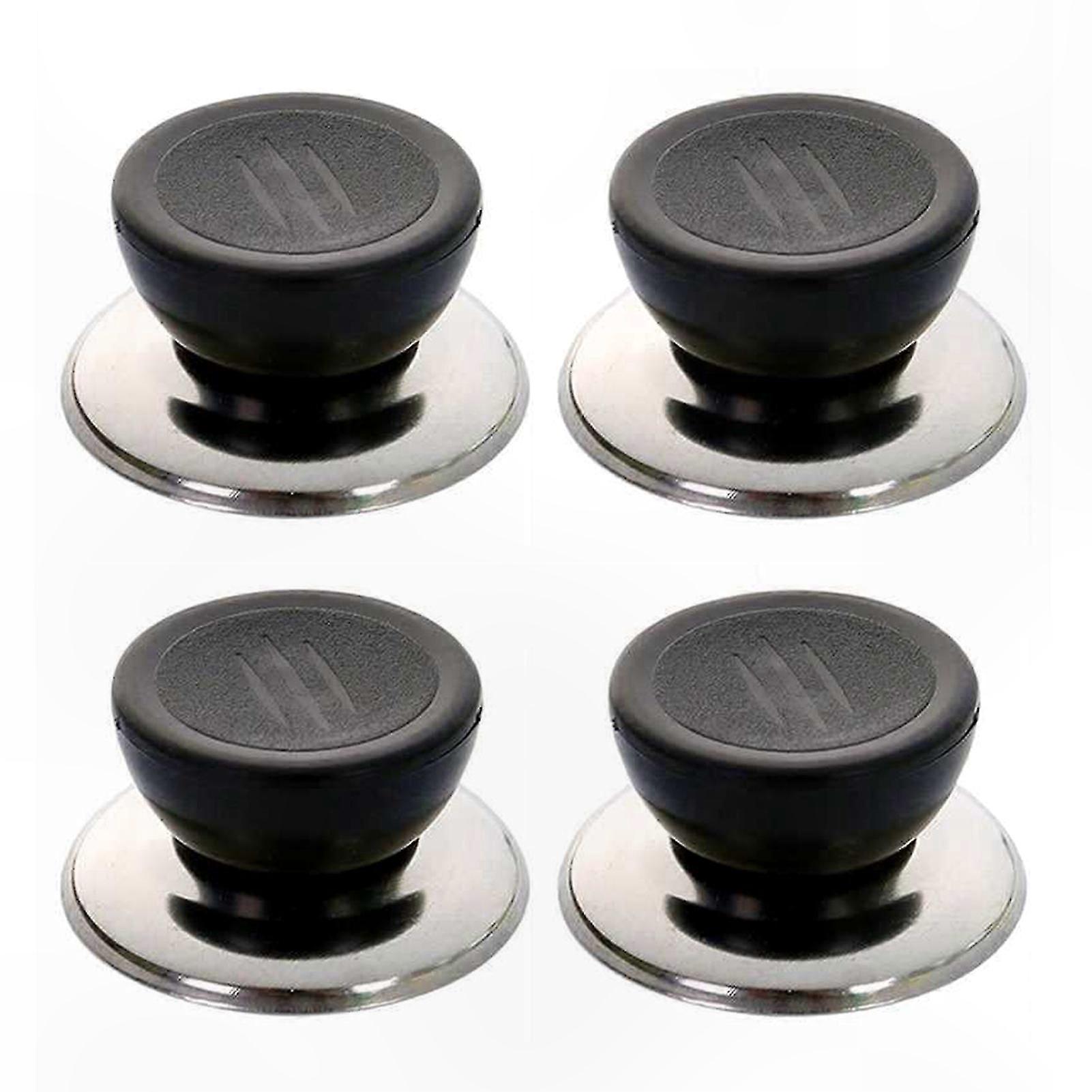 4-Pack Universal Pot Lid Knobs, Heat-Resistant & Dishwasher Safe Kitchen Cookware Replacement Handles