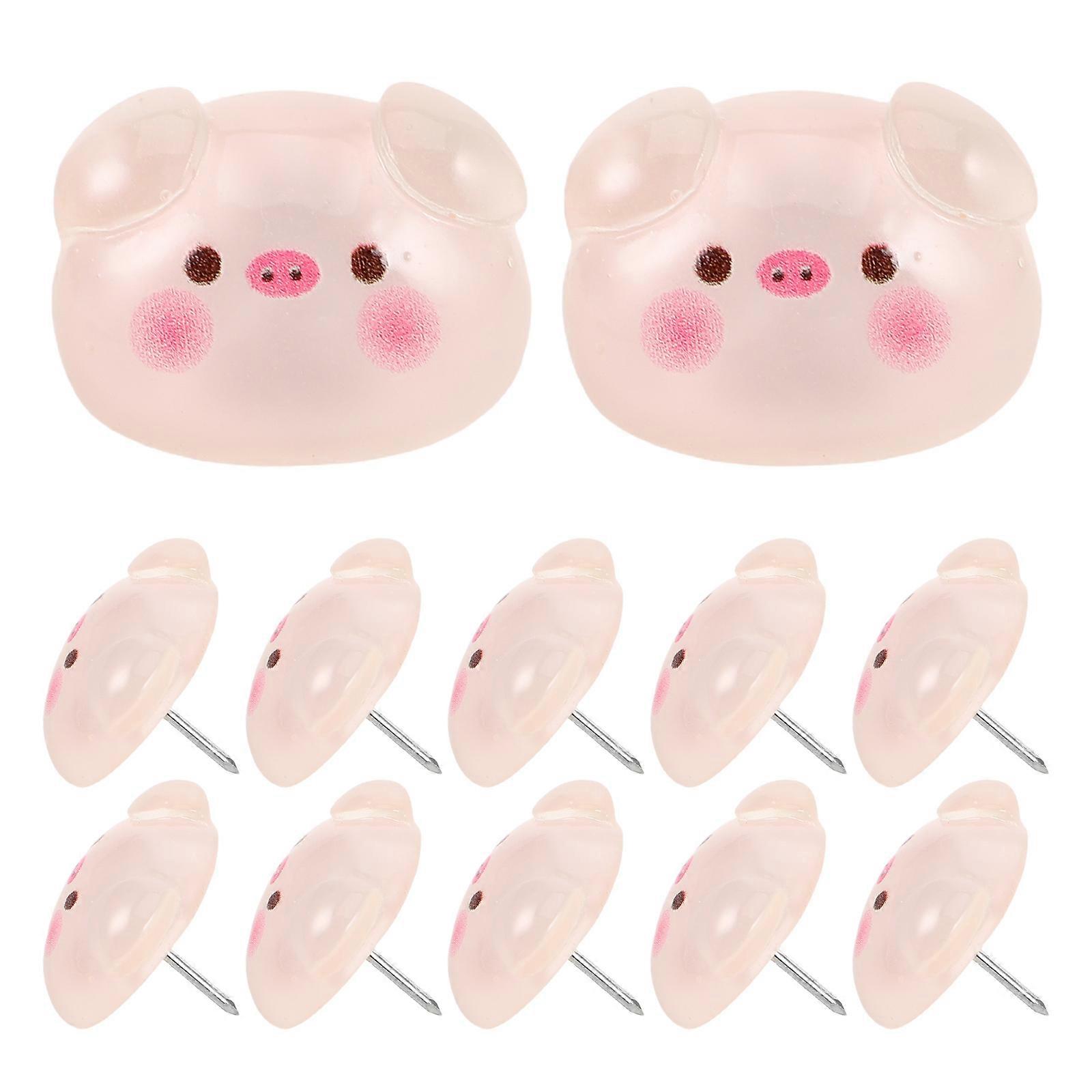 Office Decorative Pig Push Pins Thumbtacks Creative Design 30Pcs Set