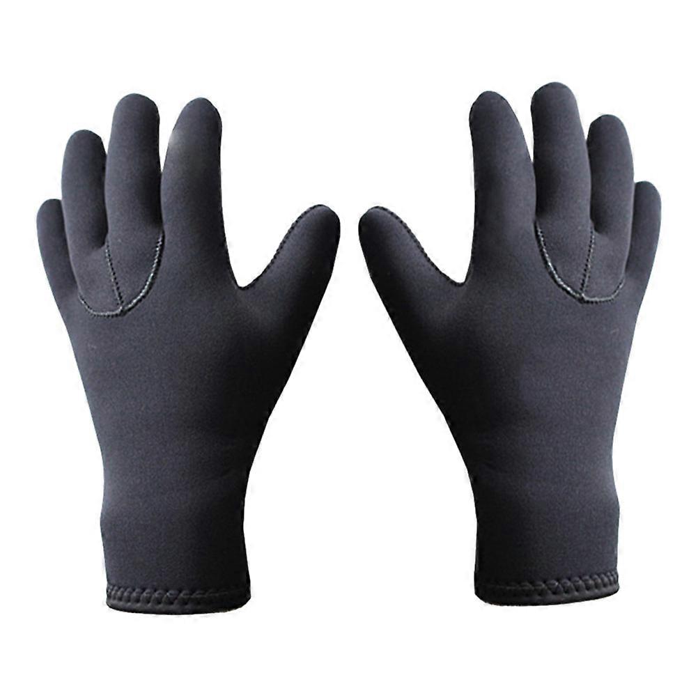 Black Neoprene Dive Gloves for Swimming with 3mm Thickness and Anti-slip Design for Men and Women