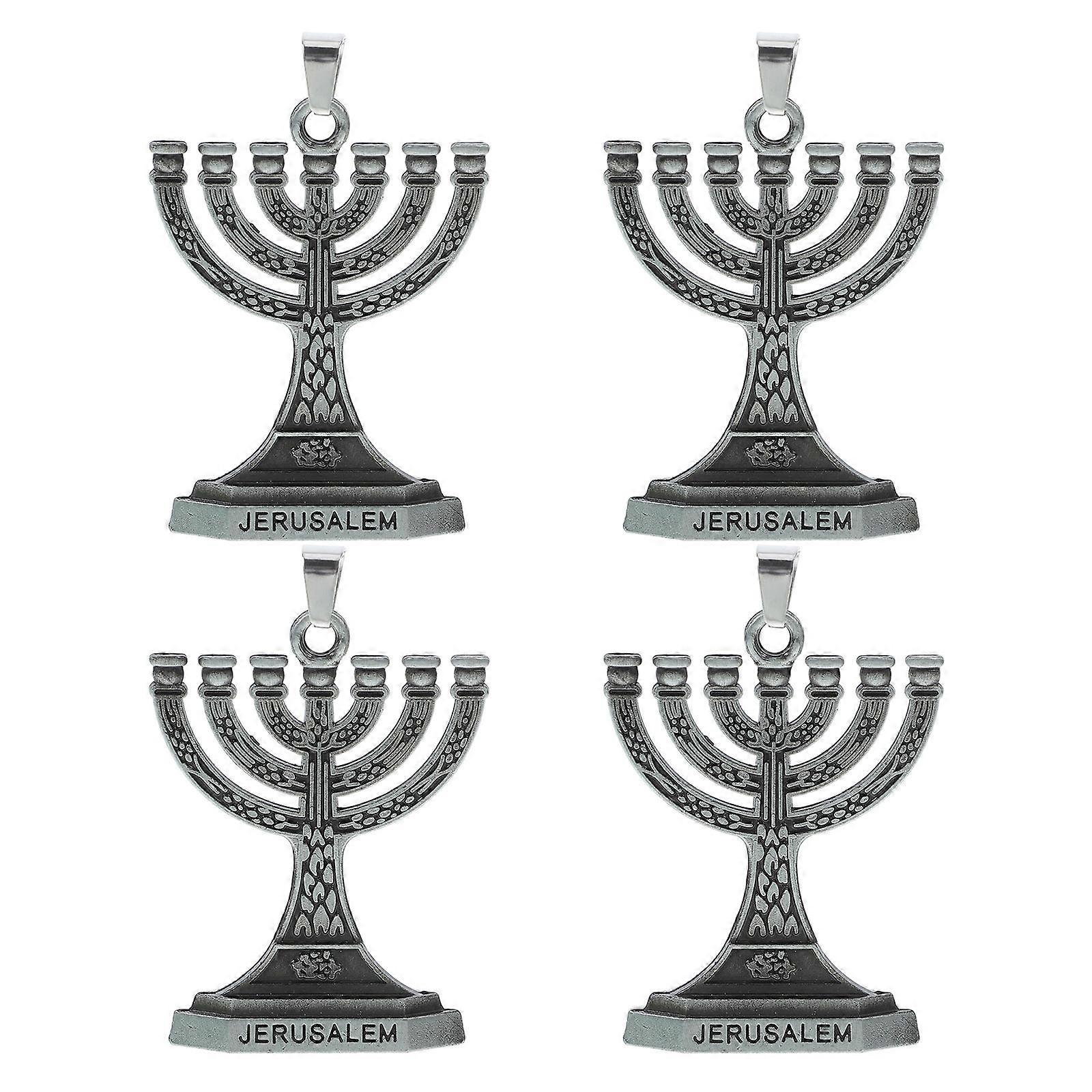 Gümüş Renkli Metalden Yapılmış Retro Charm Kolye Ucu Kendin Yap Takı Yapımı ve Ev Dekorasyonu İçin Mükemmel 4 Adet