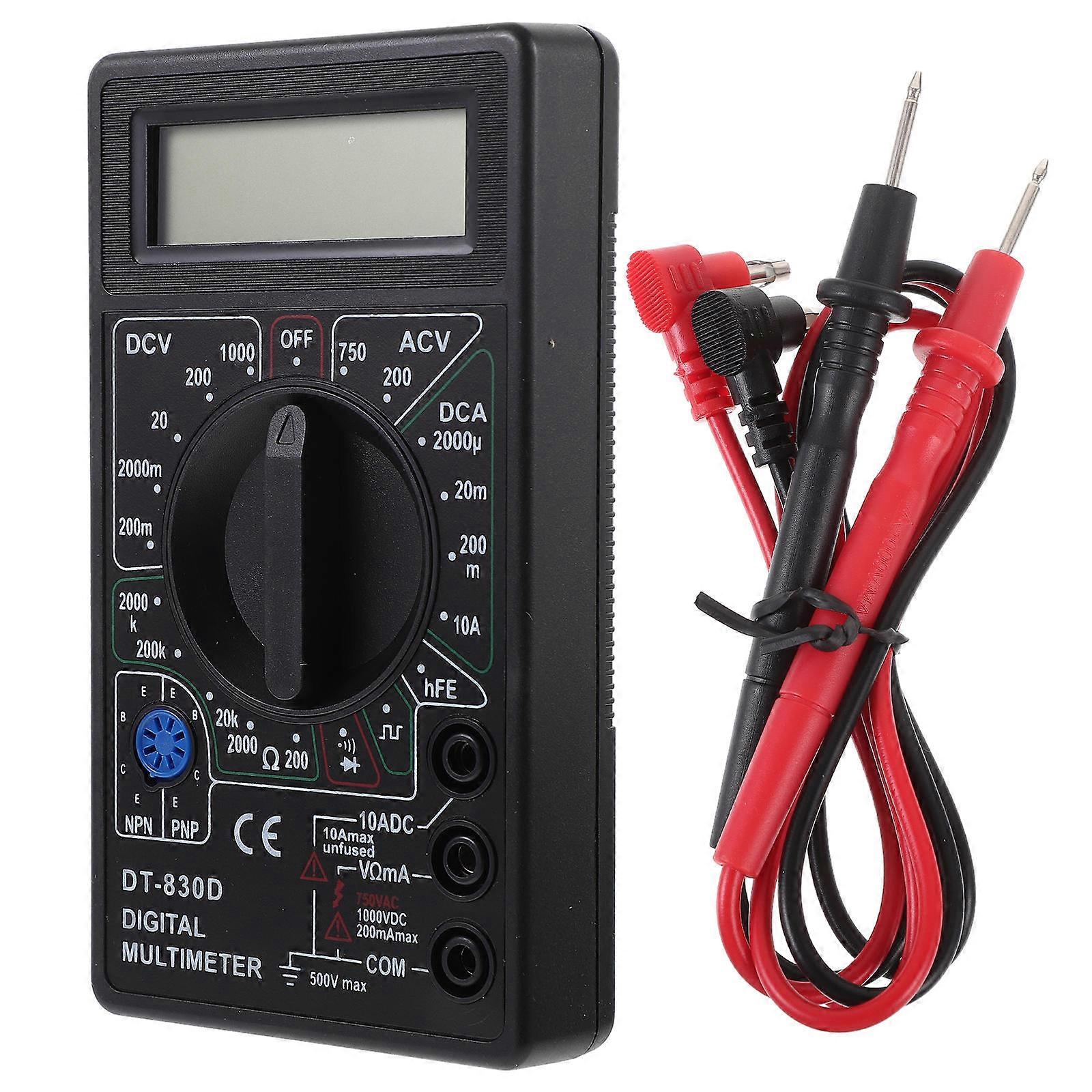 Digital Multimeter with Buzzer and Overload Protection for Measuring 3 1/2 Digital LCD Display Assorted Color