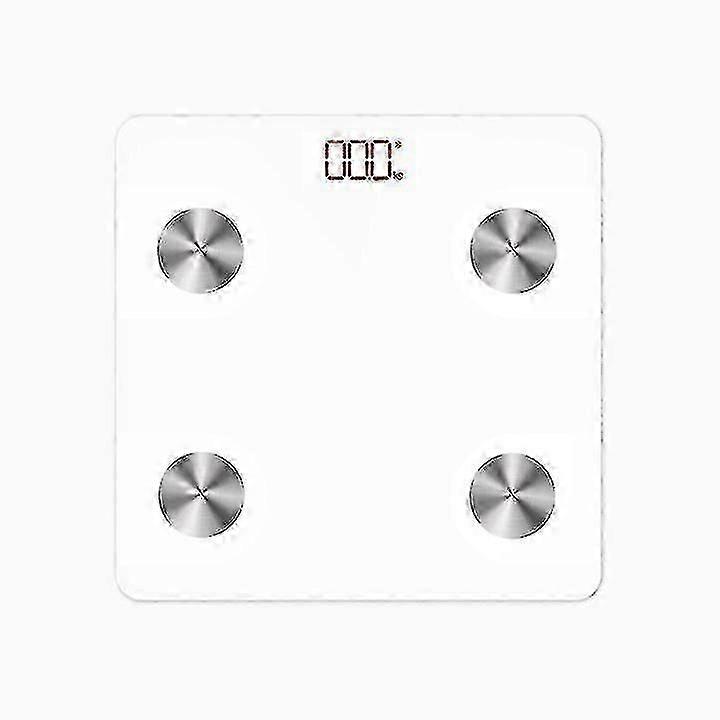 Smart BMI Scale Digital Bathroom Wireless Weight Scale - White
