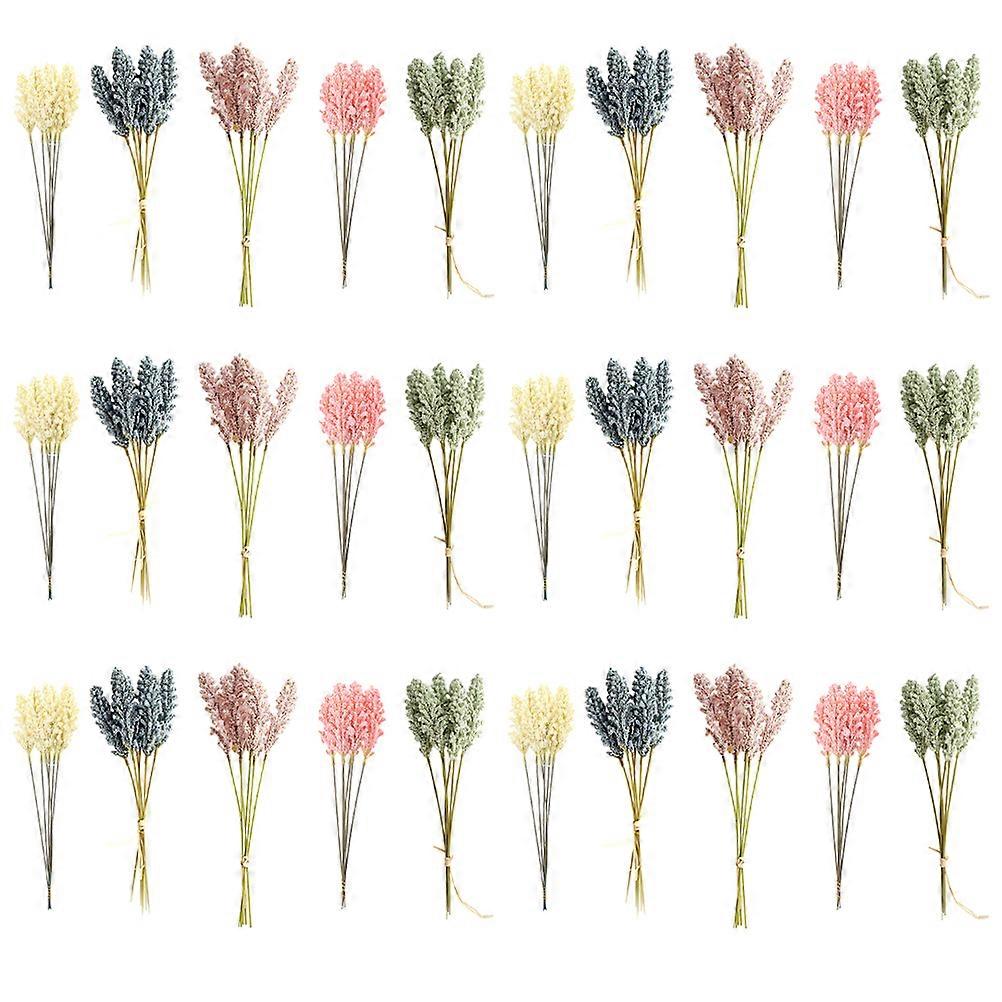 30Pcs Simulation Flowers Artificial Flower Arrangement Materials For Home Decoration Parties Weddings And Photography With Assorted Color