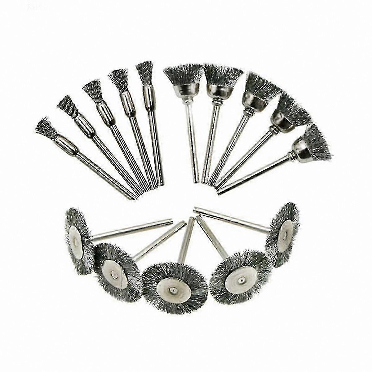 Silver Wire Brush Set, 60-Piece Polishing Tools for Rust Removal and Surface Cleaning