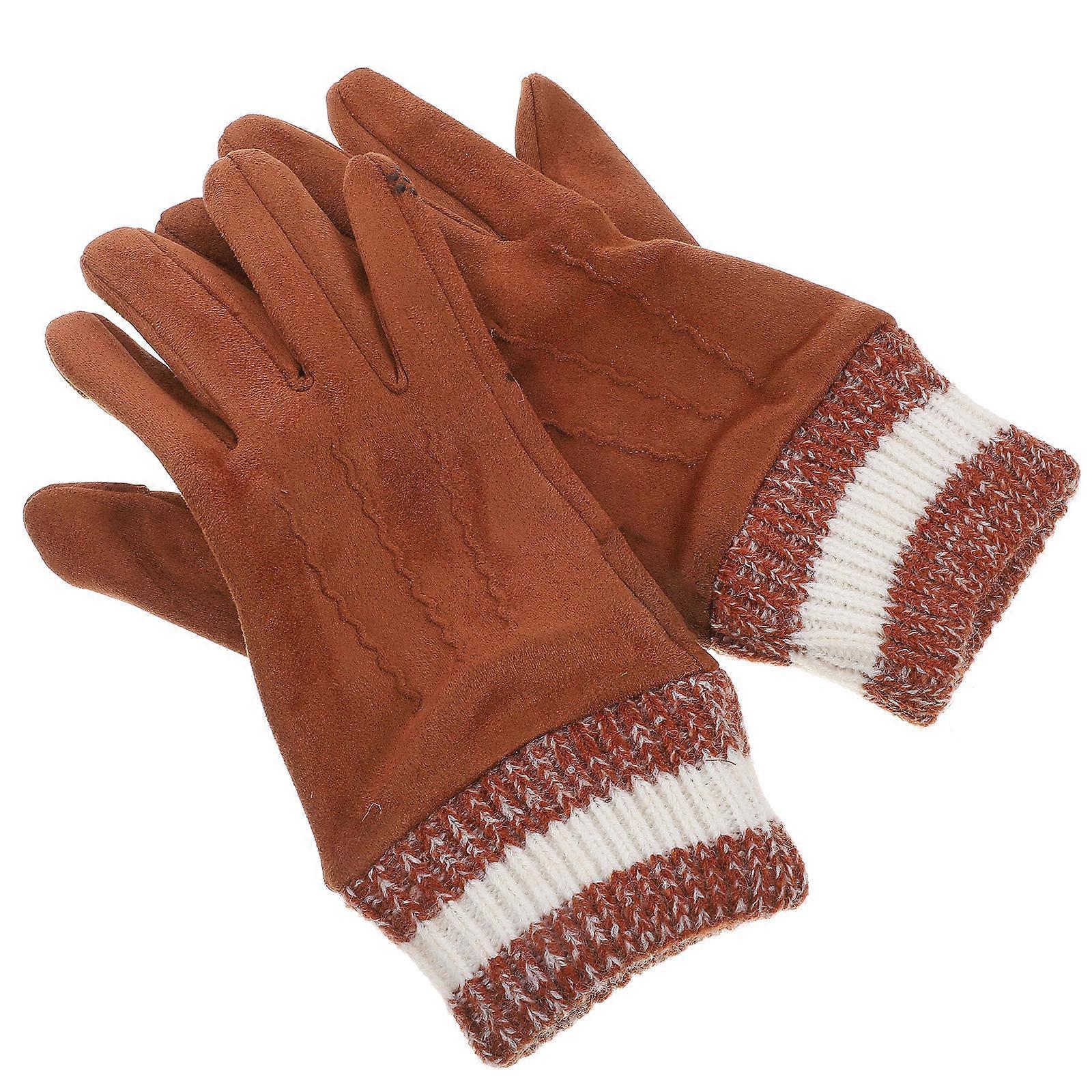 Full Finger Gloves For Outdoor Activities Windproof And Breathable Warm Mittens Touchscreen 1 Pair