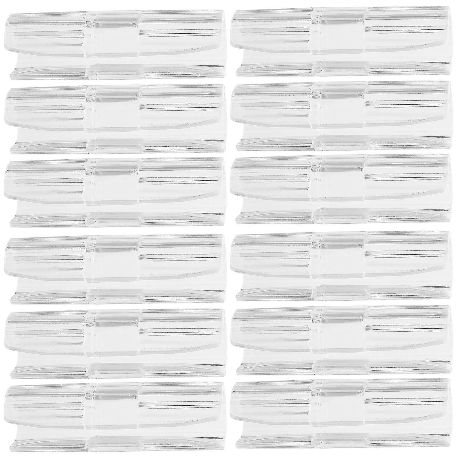 Bed Sheet Clips for Car Use Transparent Plastic No Needle Thread Required 12 Pieces