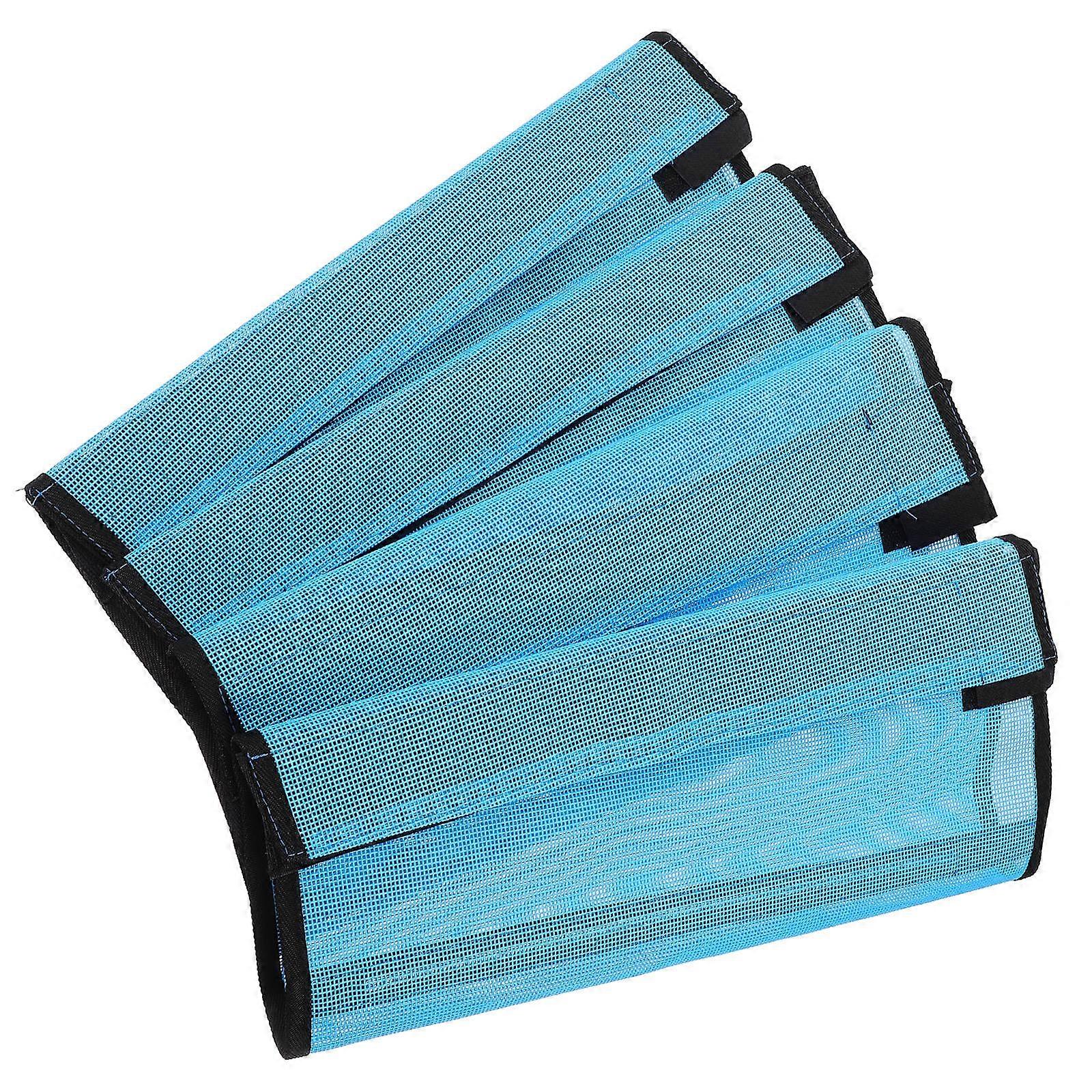 Breathable Mesh Horse Leg Boots For Outdoor Riding And Training In Blue Color With Protection Features 4Pcs