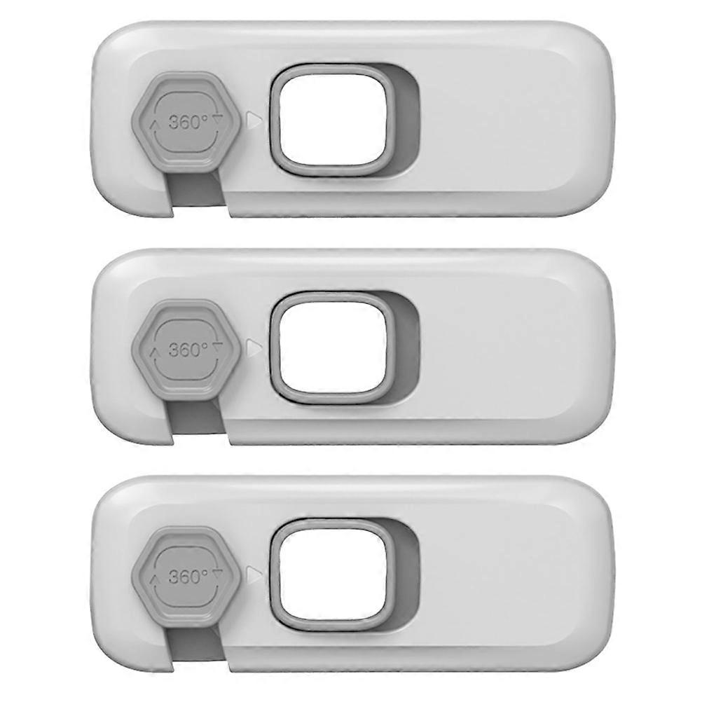 3pcs Safety Locks for Drawers, Cabinets & Windows – Childproof, Multi Purpose, Easy Install