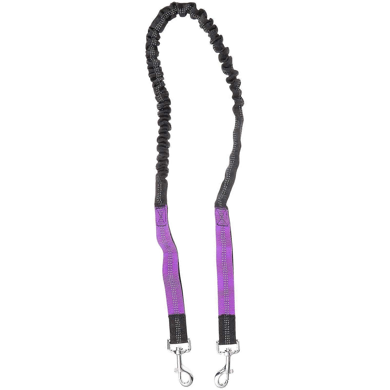 Durable Nylon Hands Free Dog Running Leash with Elastic Shock Absorption Band for Walking and Jogging