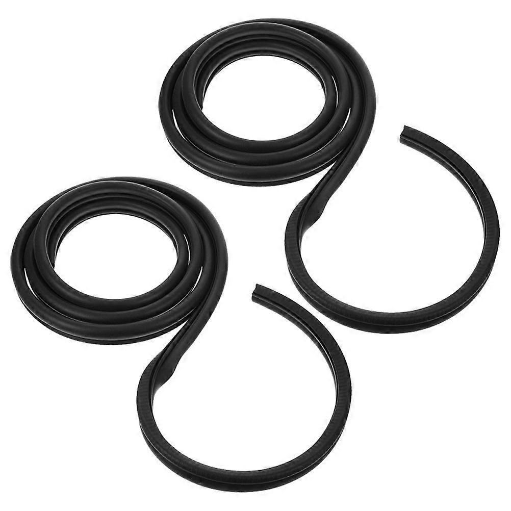 Car Door Seal Rubber Weather Stripping   2pcs, Easy Installation Edge Trim for Soundproofing & Weatherproofing, Durable Design for Various Vehicles