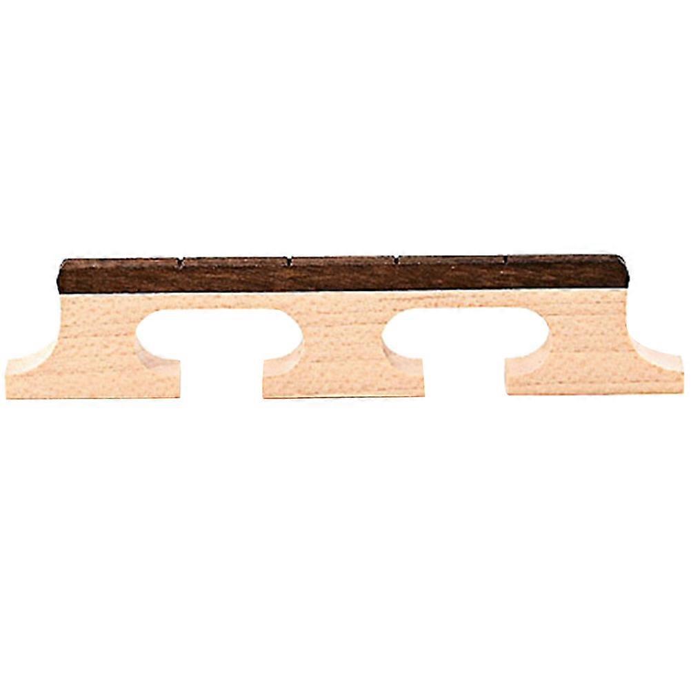 Durable Plastic Banjo Bridge for Guzheng Use Brown Color Ensures Stability and Smoothness 3 Feet
