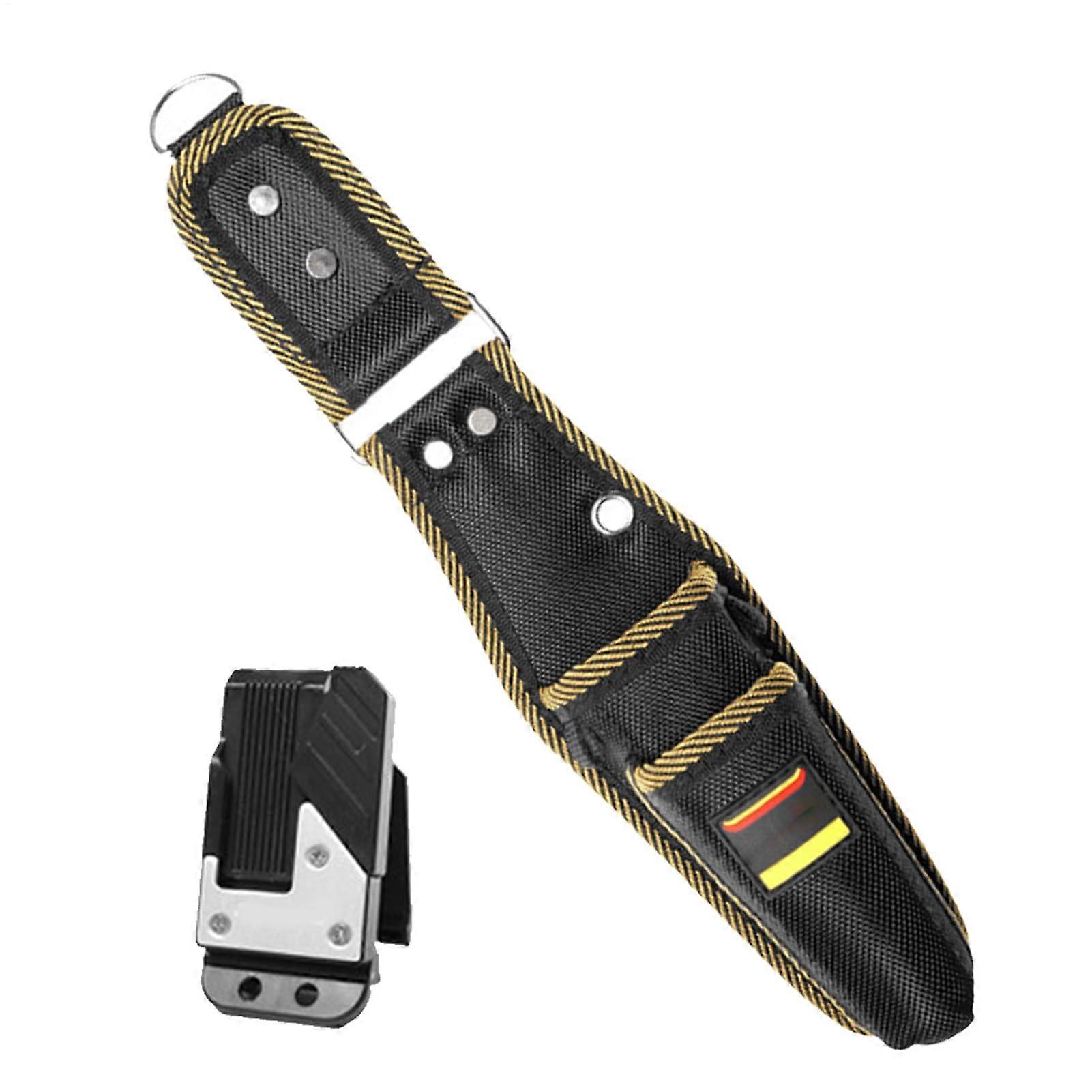 Tool Bag With Belt Clip, Detachable Pliers Rack, Multifunctional Organizer, Clip-On Case For Builders And Plumbers