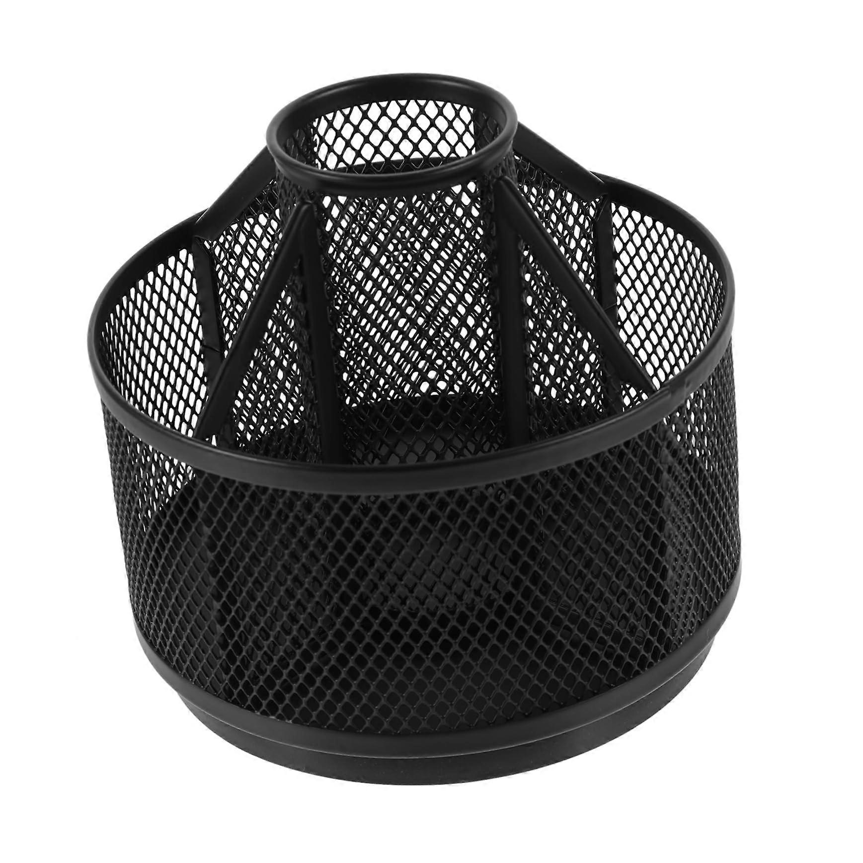 Rotating Storage Box Colouring Pencil Organiser For Desk, Desktop Pen Organiser, Marker Holder, Metal Child-Shaped