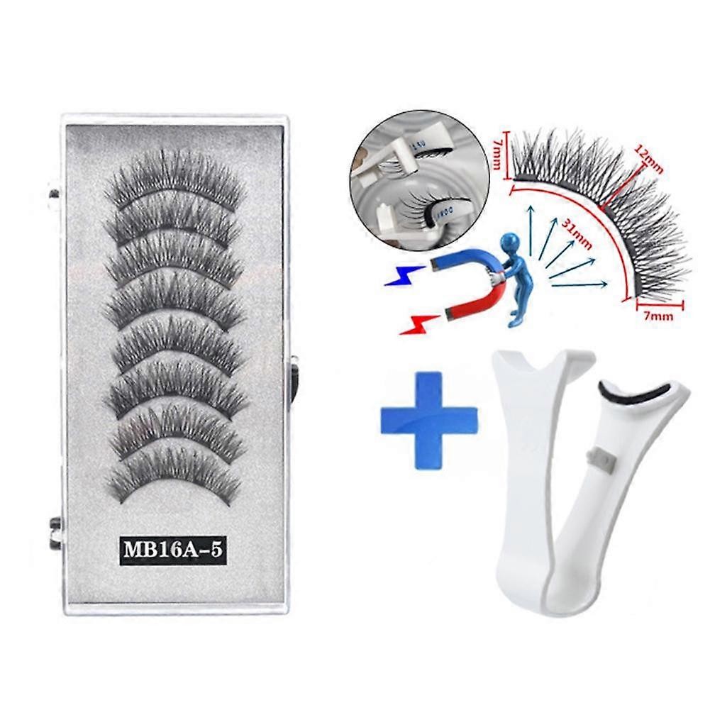 Reusable Magnetic Eyelash Kit Easy Application Waterproof Lashes With Tweezers Multiple Styles