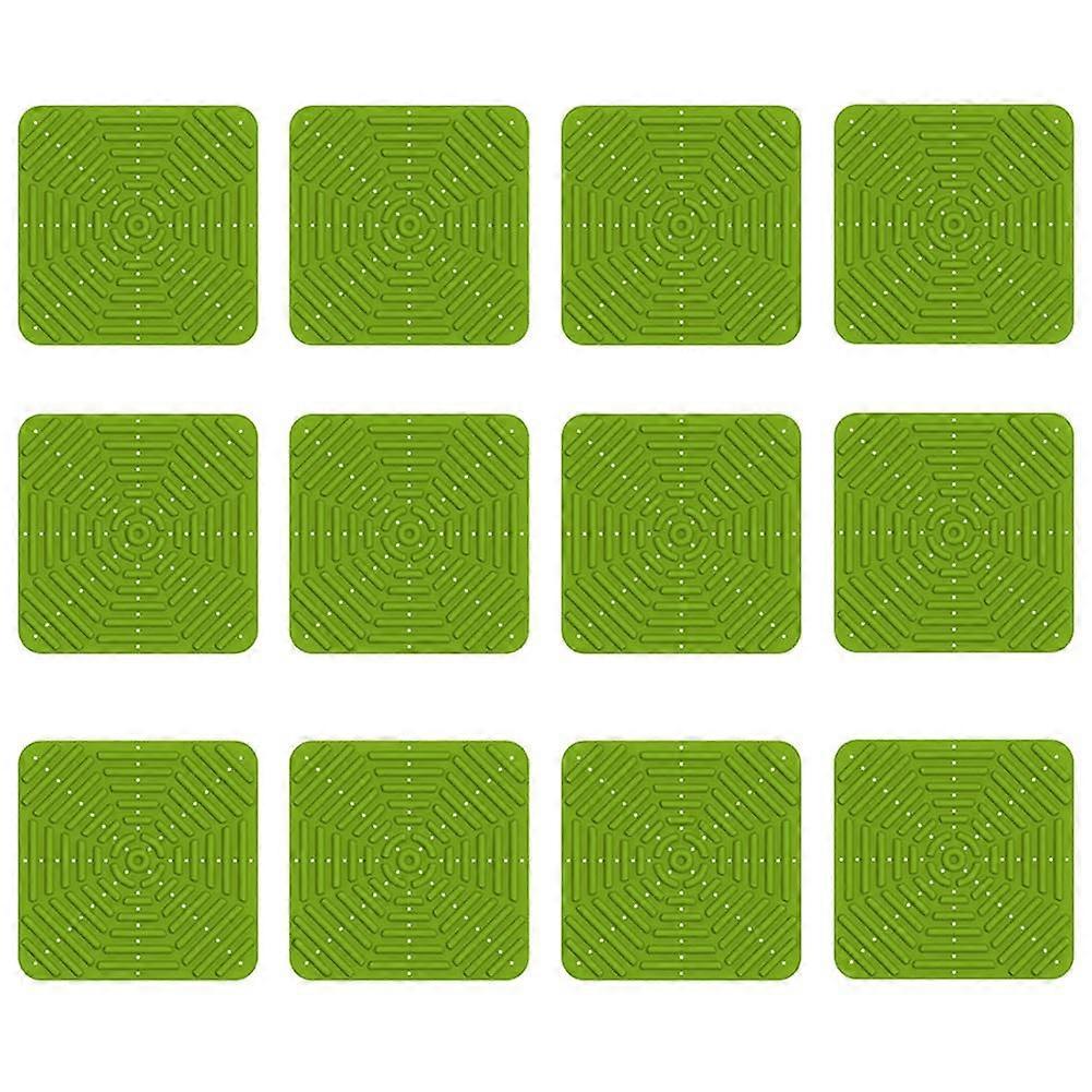 6Pack Washable Nesting Pads for Chicken Nesting Boxes, Chicken Bedding for Chicken Coop, 12 X 12 Green