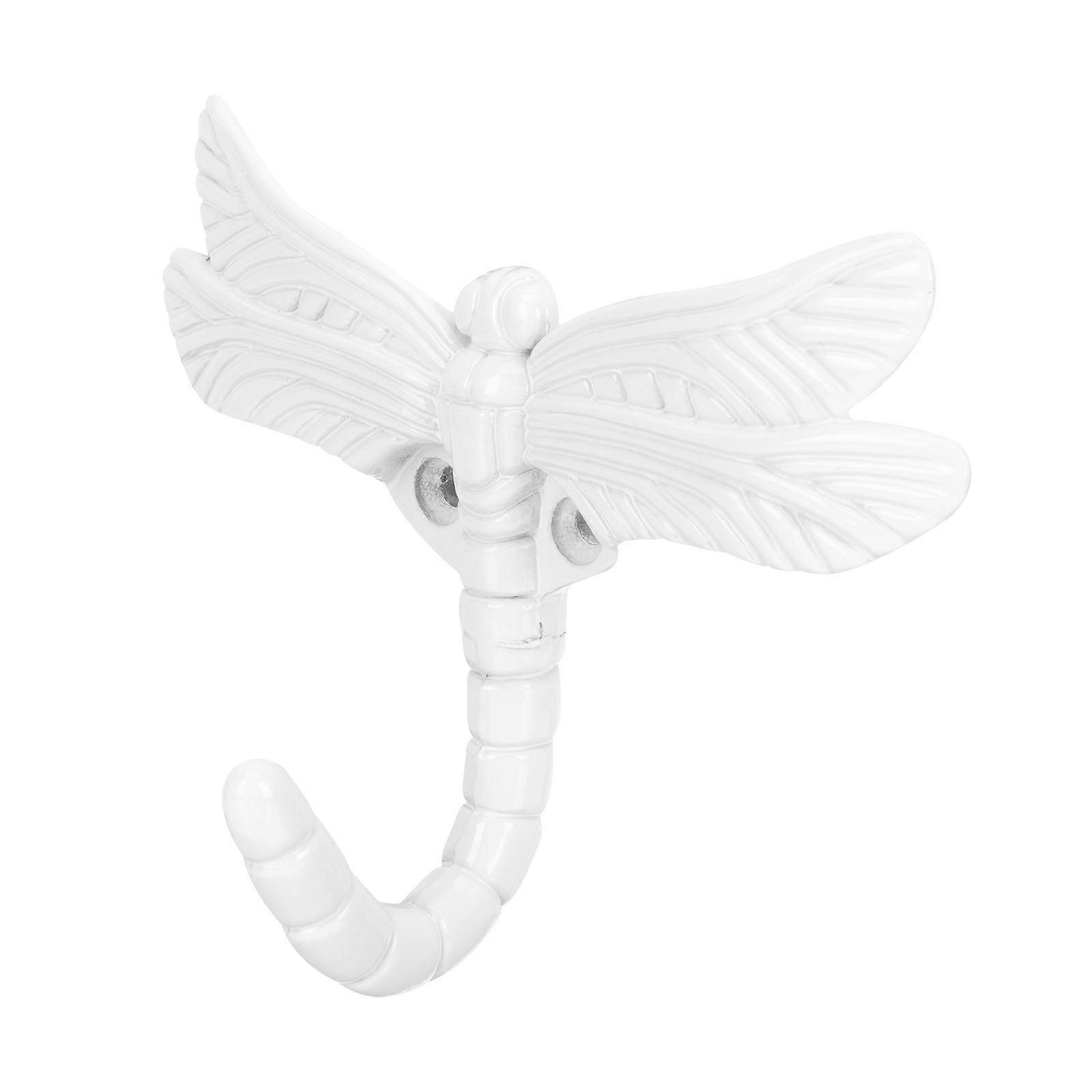 1 Set of Wall Hook Novel Dragonfly Decorative Hook Coat and Hat Hook Key Hanger