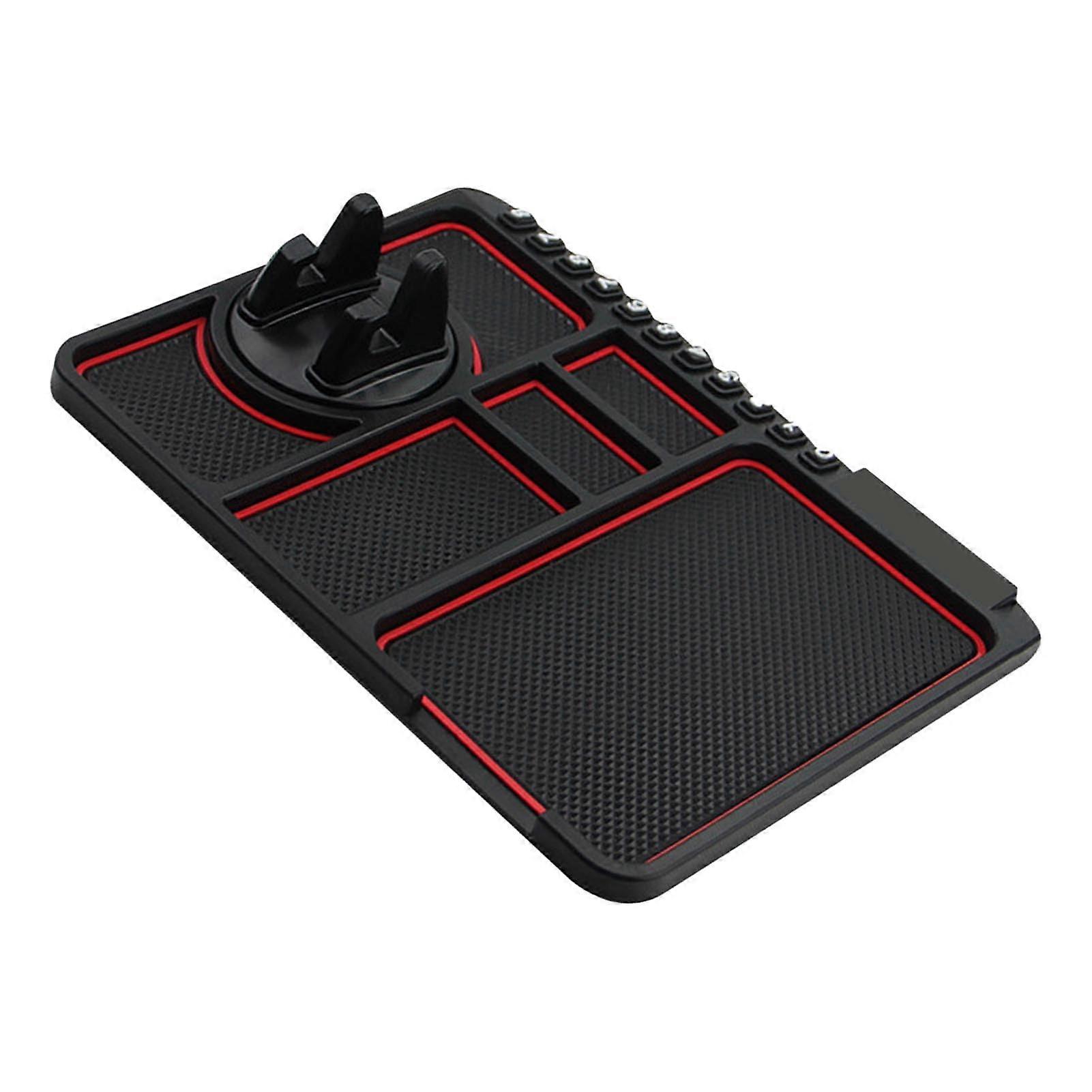 Car Slip Phone Holder Pad 360 Degree Rotation Rubber Dashboard Mount Mat for All Smartphones and GPS Devices
