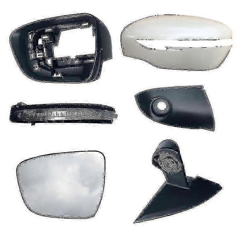 Left Right Heated Mirror Glass Frame Mirror Cover Turn Signal Light For Nissan Qashqai X-trail Murano Rogue Pathfinder 2014-2020-XinHan