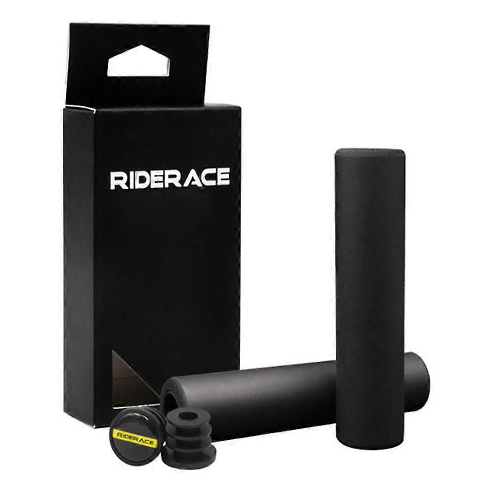 RIDERACE RN1679 2Pcs Silicone + Sponge Bicycle Handlebar Grips Outdoor MTB Road Bike Hand Grips Cover