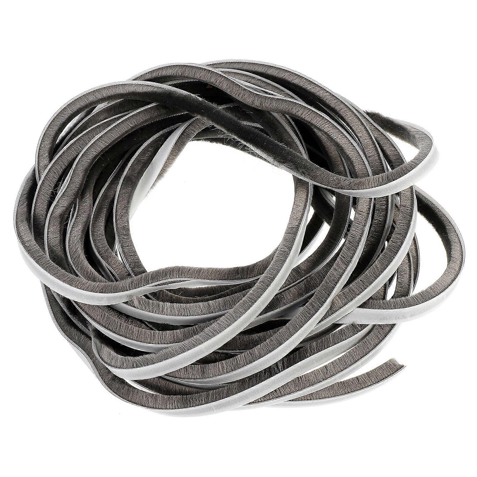 Kapı ve Pencere Contaları Cam Kapılar İçin Kendinden Yapışkanlı Conta Şeritleri Gri Polipropilen Ses Geçirmez 2 Rulo