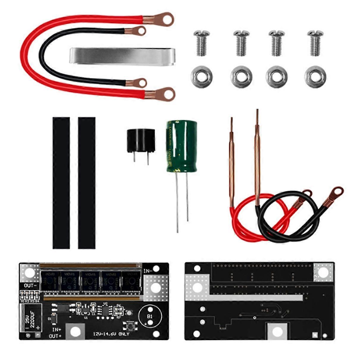 DIY Portable Battery Storage Spot Welder Set, 12V Welder Unassembled Battery Storage Solder Circuit