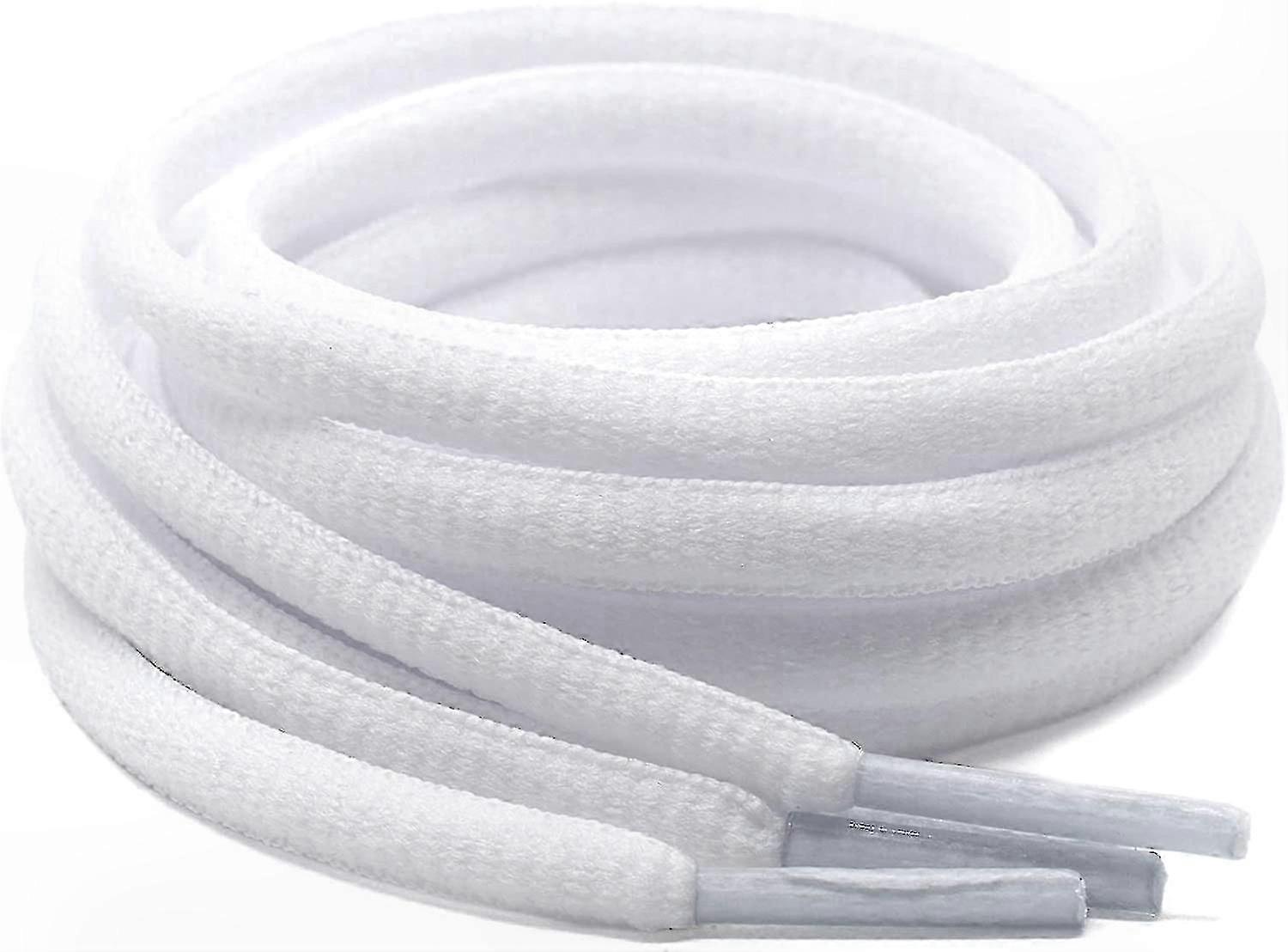 2 Pairs of Oval Shoelaces in 42 Colors for Athletic and Running Shoes, Half Round 1/4" Flat Shoe Strings for Sports Footwear