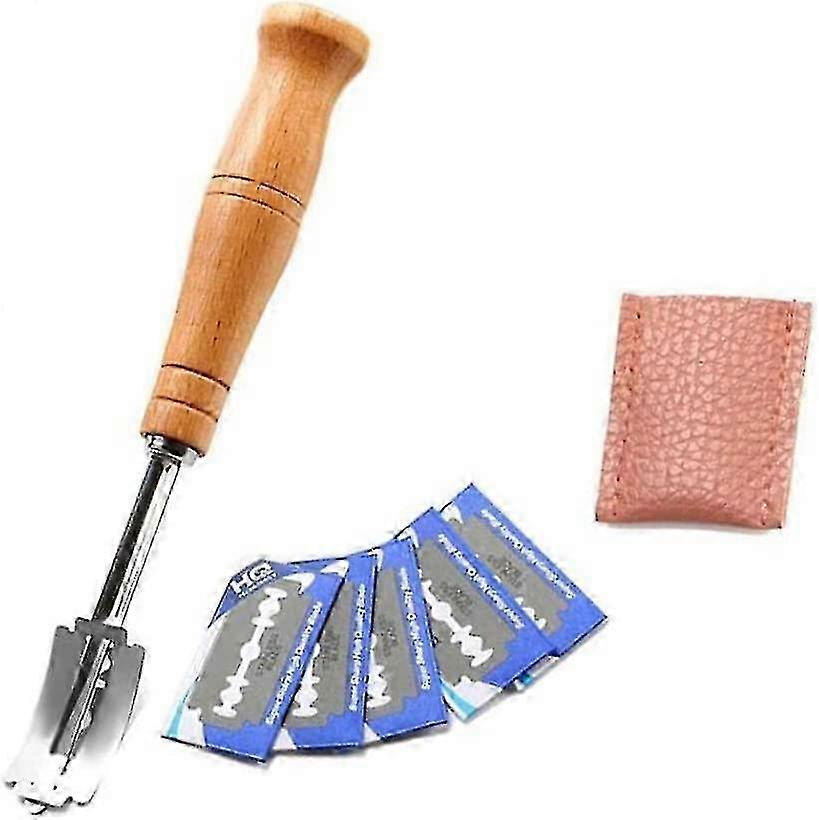 Bread Lame Dough Slashing Tool With 5 Replacement Slicers Baking Ac...
