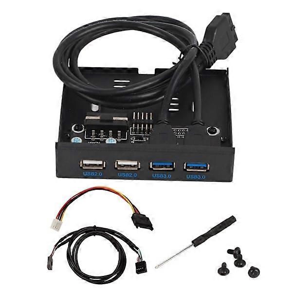 3.5 inch Front Panel USB3.0 Hub High Speed 4-Port Internal Combo Fixed Adapter for PC Desktop