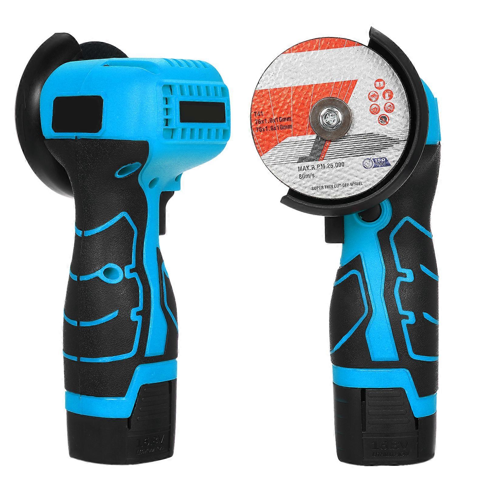 16.8V Cordless Angle Grinder 7000RPM Mini Tool with Battery