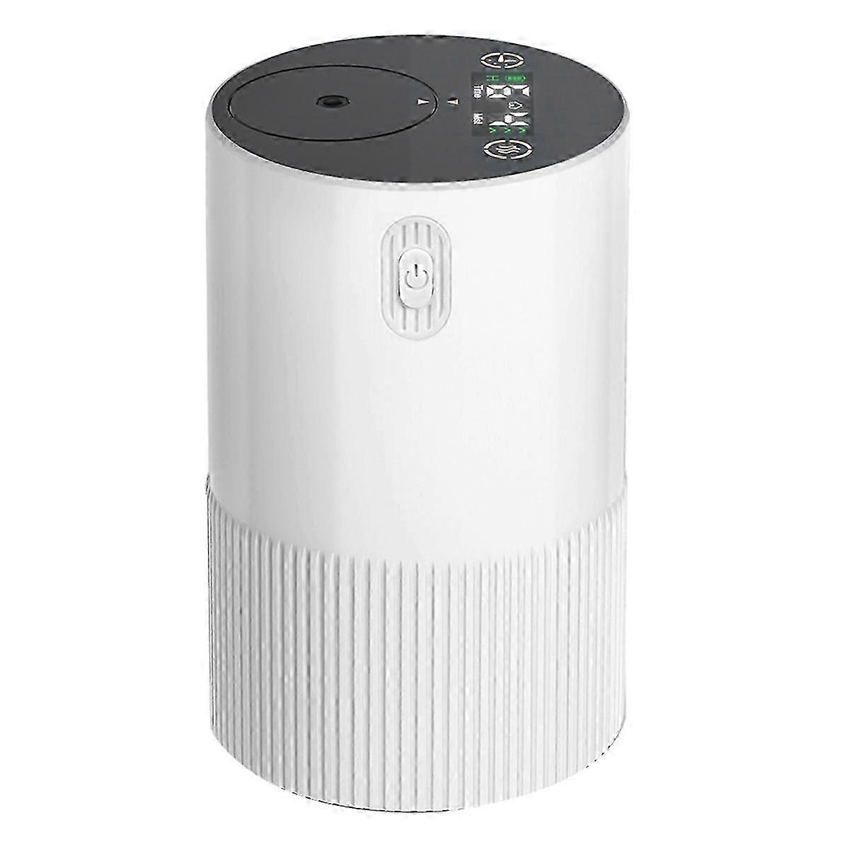 Waterless air diffuser for oils and automatic shut-off