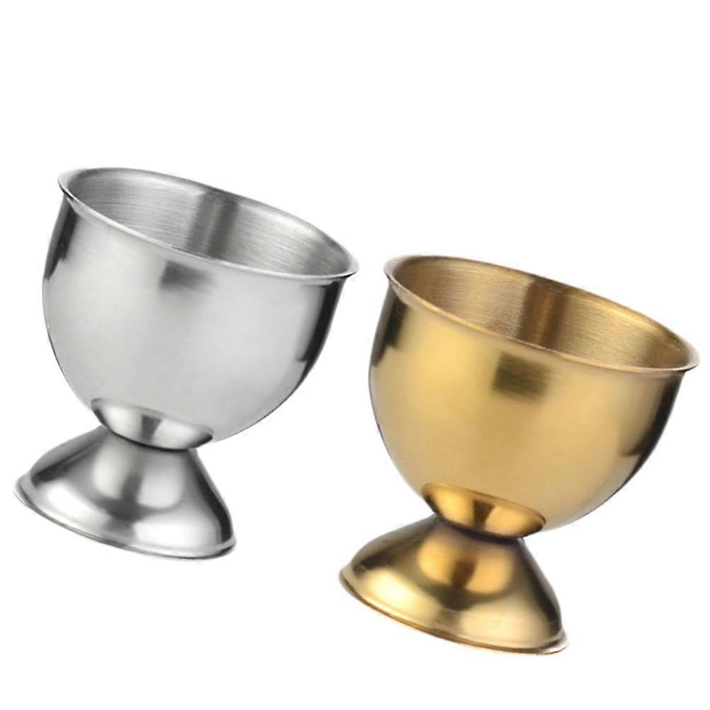 Cup Shape Tabletop Accessories Egg Holders And Small Wine Glasses For Entertaining Guests With Corrosion Resistance 2Pcs