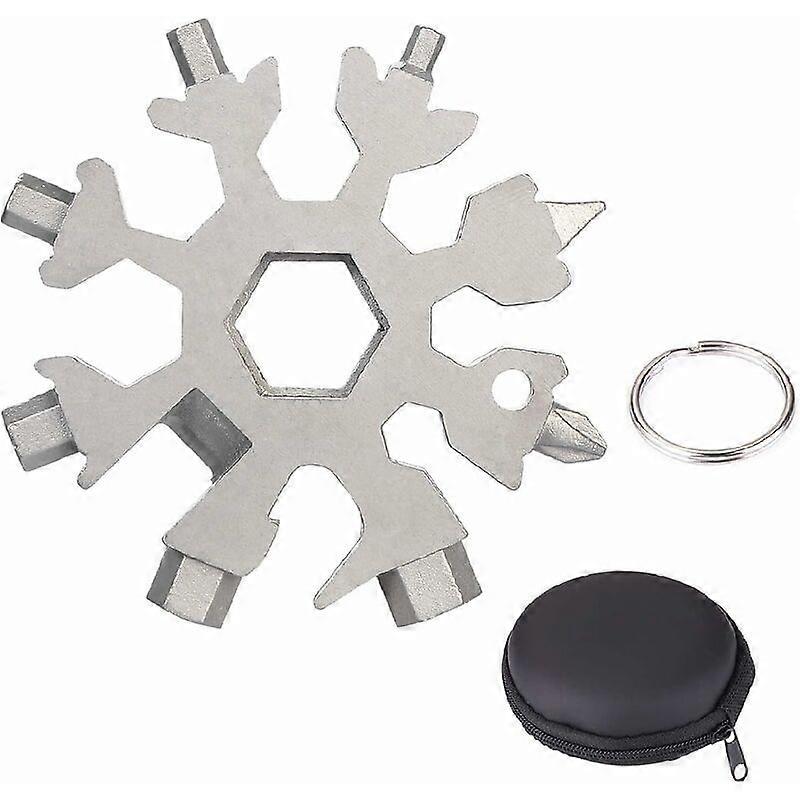 18-in-1 Snowflake Multi-Tool Snowflake, Snowflake Screwdriver/Bottle
