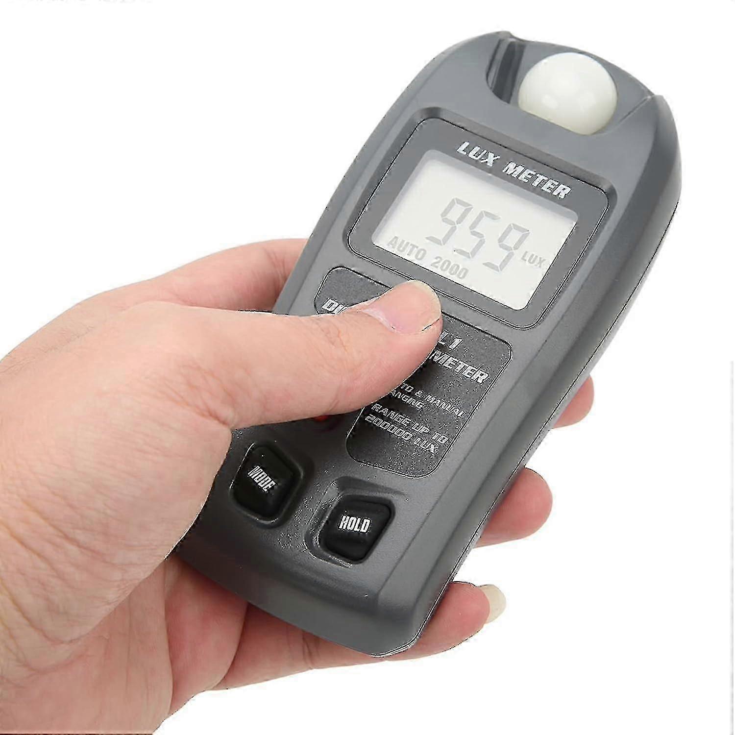 Digital Lux Meter, Handheld Light Meter with LCD Display 0-200,000 Lux, Portable Illuminance Meter for Film Photography Plants Photomet SZRH A-S