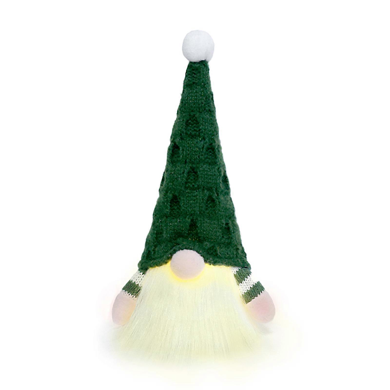 Christmas Decorations Knitted Long Legged Forest Man Doll With LED Light Faceless Old Man Tree Pendant ML-O1067ABC Red