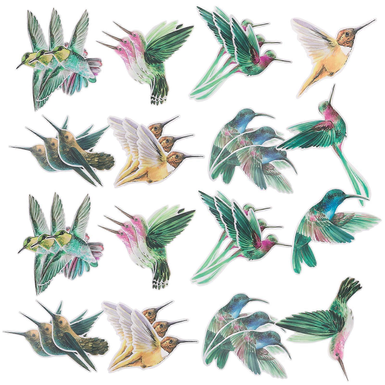 Bird Safety Window Decals 18Pcs For Homeowners 17x17cm Assorted Color Anti-Collision Functional Clings