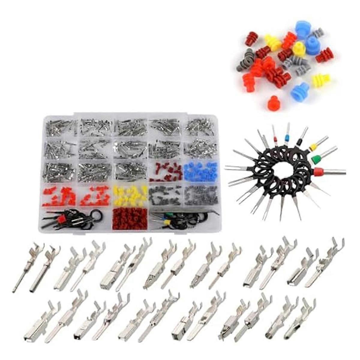 500Pcs Connector Terminal Pin Wire Harness Pins Automotive Auto Car Electrical Connector Pins Motorcycle ATV 1-3.5mm