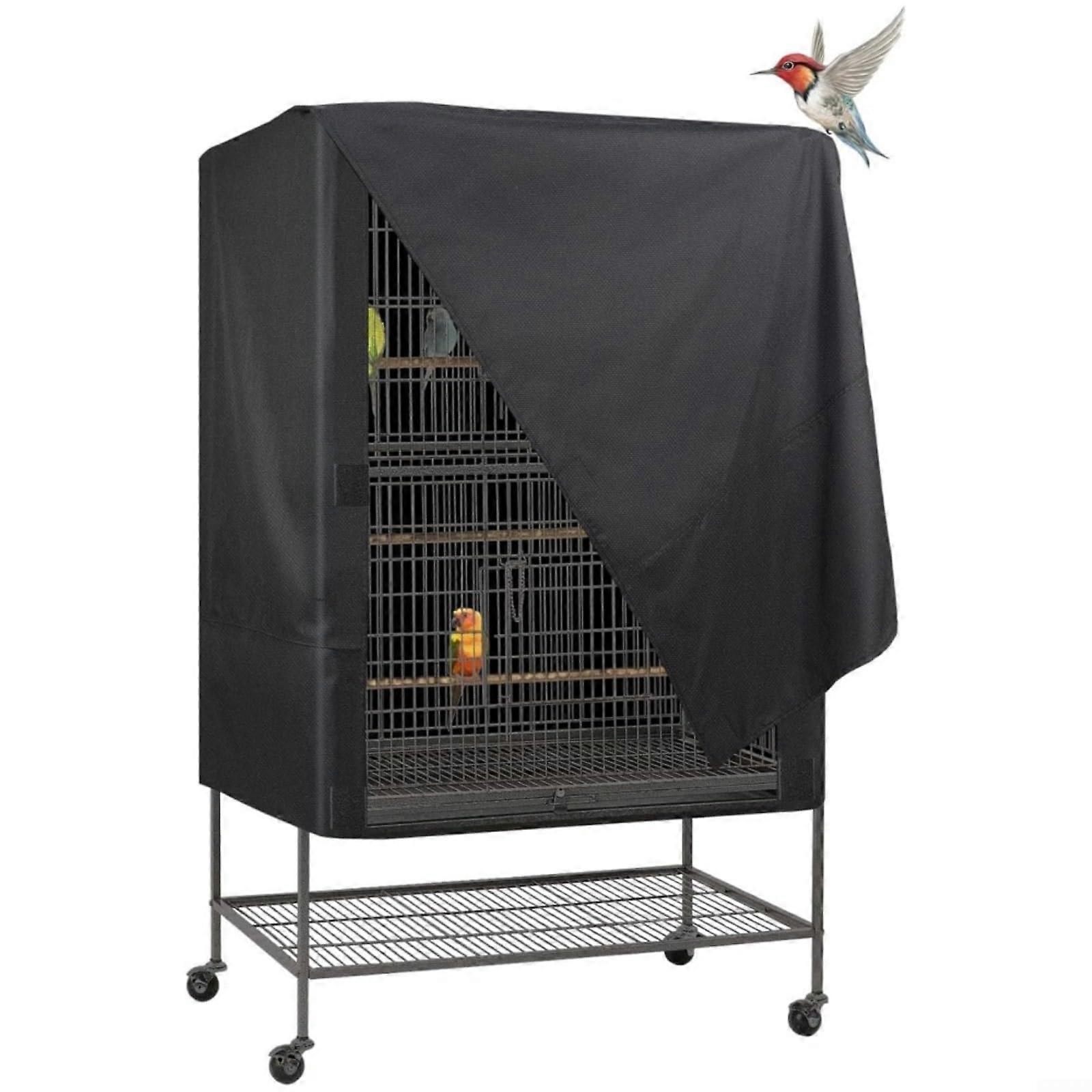 Bird Cage Protective Cover 210D Oxford Cloth 97x61x122cm for Moisture Control and Comfortable Bird Habitat