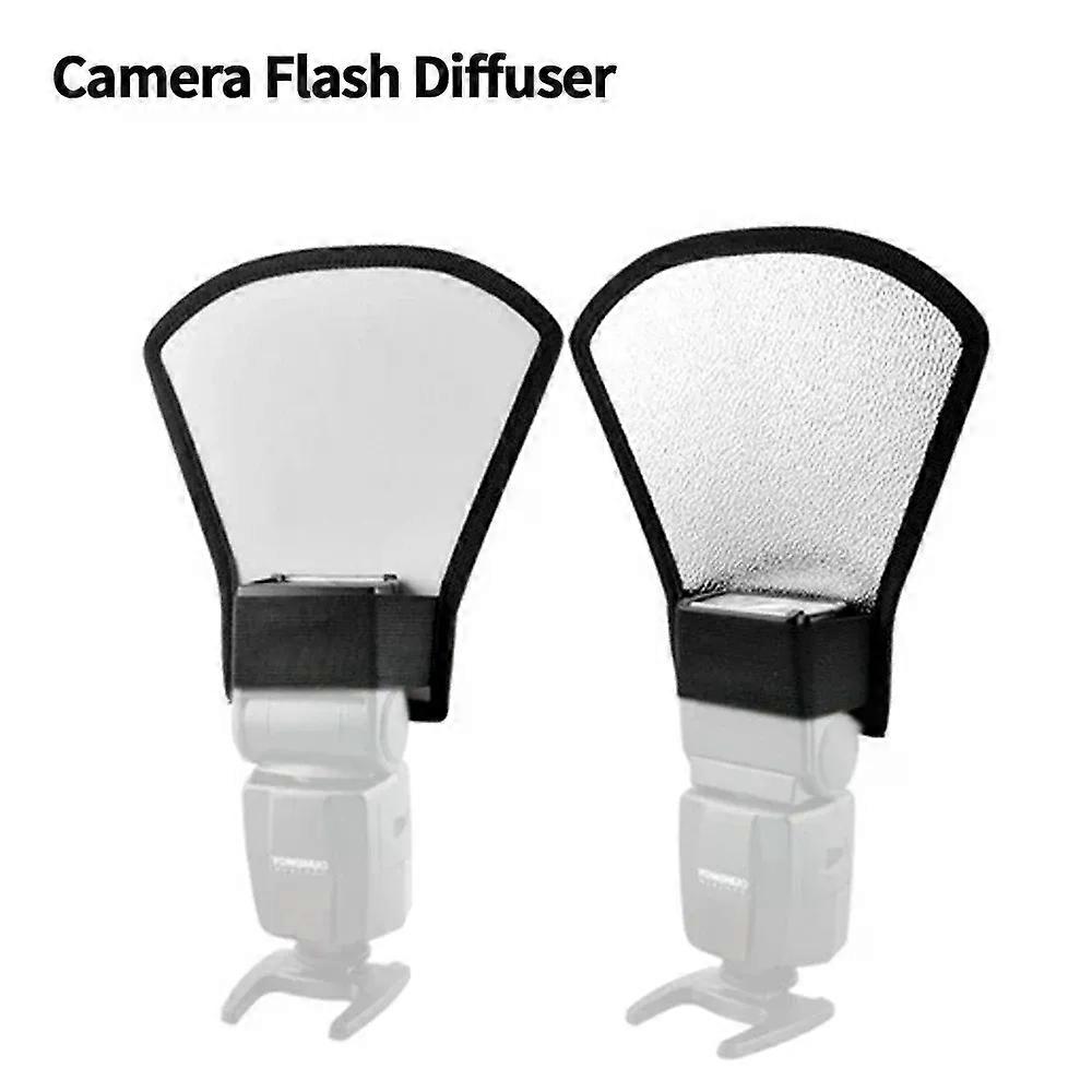 Universal Softbox Flash Bounce Reflector Diffuser Softbox Camera Accessories Silver White for Canon Nikon Camera Photo Studio