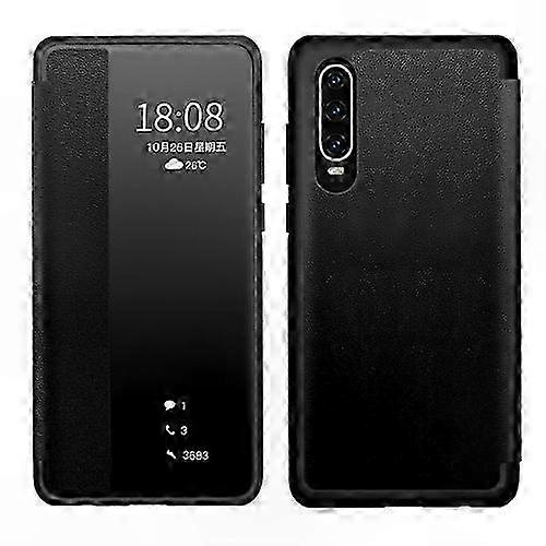 Magnetic Side Window View Leather Smart Case for Horizontal Flip Shockproof Protection