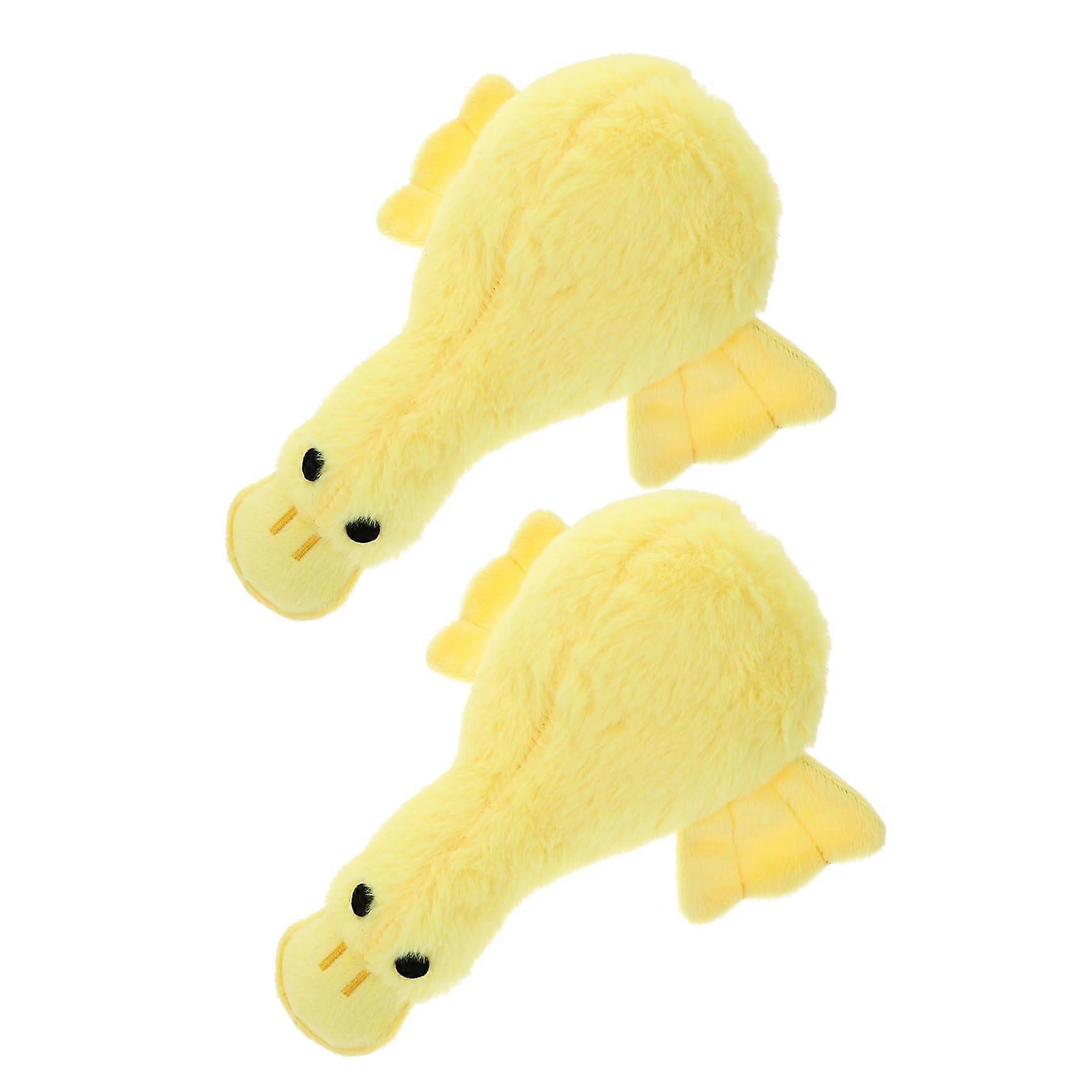 2pcs Plush Chew Squeaky Sound Pet For Puppies Soft Plush Toy Interactive For Dogs Playtime And Anxiety Relief 2 Pack