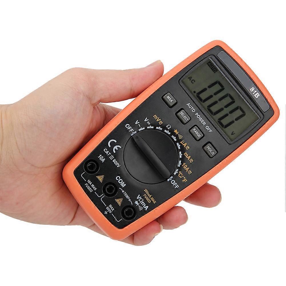 LCD Digital Multimeter Auto Range Voltage Current Temp Tester Meter